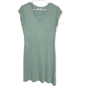 𝅺horny Toad Mint Green Cap Sleeve V-neck Sheath Dress, Medium